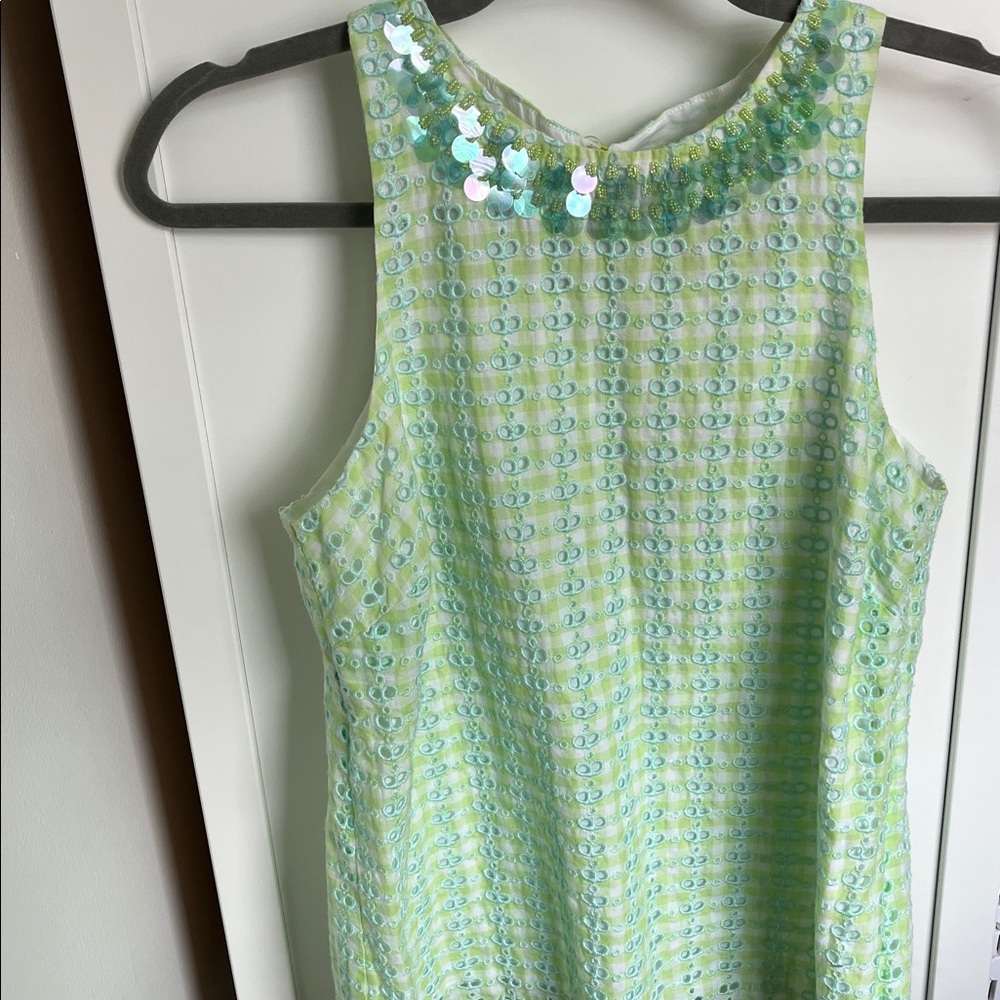 Vineyard Vines Light Green eyelet Tank Top